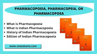 Pharmacopoeia  Indian Pharmacopoeia  Edition historyComplete details in Hindi 2021  Noteskarts [upl. by Shewchuk368]