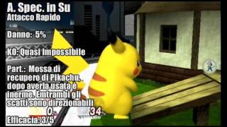 SSBB Profilo dei Personaggi  Pikachu [upl. by Leissam]