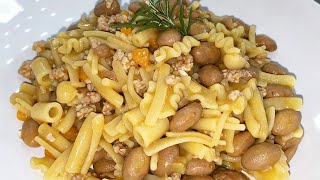 PASTA E FAGIOLI CON SALSICCIA [upl. by Llehsim53]