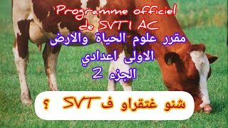 programme officiel de SVT 1AC partie 2 🐞🌿 مقرر علوم الحياة والارض بالدارجة الأولى إعدادي مسلك دولي [upl. by Nyrahs]