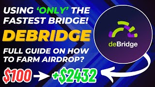 BRIDGE FROM ETH TO SOL USING DEBRIDGE AND FARM ITS AIRDROP I I WONT USE ANOTHER BRIDGE EVER [upl. by Alcus]