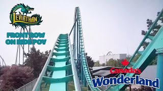 Leviathan Front Row On Ride POV  Canadas Wonderland [upl. by Nerat53]