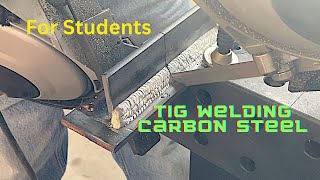 TIG Welding a Carbon Steel Tee Joint MultiPass Fillet Weld [upl. by Kama]