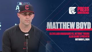 Matthew Boyd Gets Emotional Previewing ALDS Game 5 Start [upl. by Yllet]