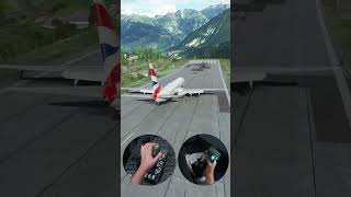 Courchevel Airport Very Risky Takeoff  Flight Simulator 2024  Logitech x56 Hotas [upl. by Ellainad]