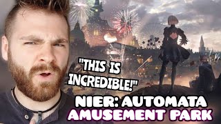 First Time Hearing NIER AUTOMATA OST  quotAmusement Parkquot  REACTION [upl. by Einahpehs769]