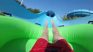 Backwords on the Vandslangen water slide at Fårup Sommerland [upl. by Dazhahs]