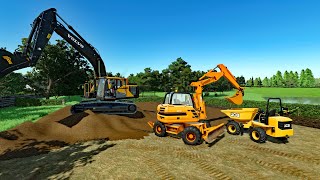 FS22  Map Geiselsberg TP 020🚧👷🏽  Public Work  Forestry Farming and Construction  4K [upl. by Hike]