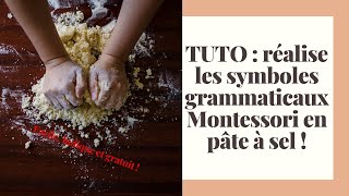 TUTO  réalise tes propres symboles grammaticaux Montessori en pâte à sel [upl. by Elleuqar231]