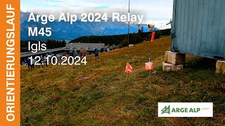 Arge Alp2024 InnsbruckIgls Relay 12102024  M45  Headcam orienteering [upl. by Iamhaj]