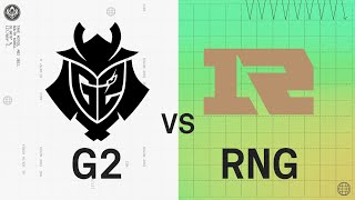 MSI 2022  Rumble Stage D1  G2 vs RNG [upl. by Ellednahs926]