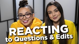 REACTING to Questions amp Edits  Merrell Twins Live [upl. by Thayne]