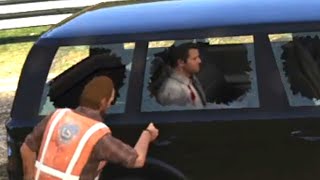 my viewers use chaos mod to trap me in the backseat for 20 minutes on gta V [upl. by Anaitak]