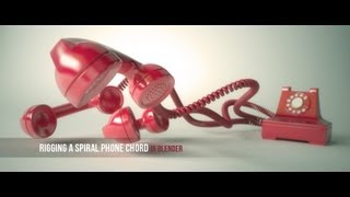 Rigging a Spiral Phone Chord in Blender [upl. by Lovich]