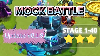 MOCK BATTLE SUMMONERS WAR  STAGE 140 Update V819 [upl. by Redep]