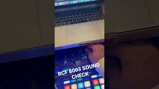 RCF 8003 SOUND CHECK [upl. by Euhc]