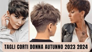 Tagli Corti Donna per L Autunno Inverno 2023 2024 [upl. by Ilecara]