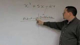 Easy Trinomial Factoring  Pt 3  Leading Coefficient of 1 [upl. by Gertrude]