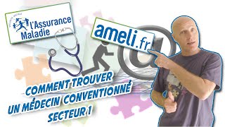 Comment trouver un médecin conventionné secteur 1 [upl. by Euqinomad]