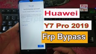 Huawei Y7 Pro 2019 Frp Bypass Tip without PC [upl. by Enajiram]