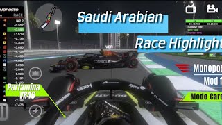 Monoposto 2024 Mod F1  Round 2 Saudi Arabian 🇸🇦Race Highlight  Mode career  Pertamina VR 46 F1 [upl. by Alrak935]