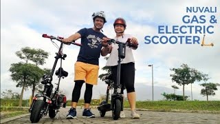 MOBER S10 amp GAS SCOOTER 49cc 2 Stroke  NUVALI RIDE Test drive [upl. by Joed]