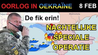 8 feb Oekraïense commandos BRANDEN EEN RUSSISCHE BASIS AF  Oorlog in Oekraïne [upl. by Clute816]