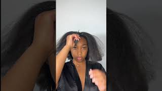 The Quickest Slick Bun Tutorial On Type 4 Natural Hair naturalhair hairstyle [upl. by Ardella]