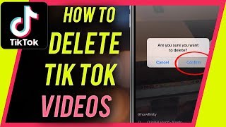 How to DELETE a TIKTOK video [upl. by Kcirdle]