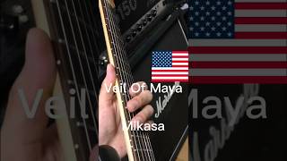 Veil Of Maya  Mikasa veilofmaya djent djentmetal guitarriff [upl. by Retsila895]