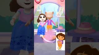 My Angela As Dora The Explorer 🩷🧡💙 edit angela2chocobeez mytalkingangela2edits dance mytalking [upl. by Denney]