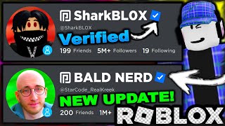 VERIFICATION BADGE UPDATE HOW TO GET ONE ROBLOX [upl. by Kenward]