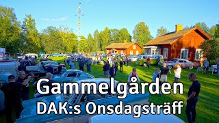 DAKs Onsdagsträff Veteranbilar Gammelgården Borlänge 16 aug [upl. by Ybab131]