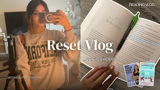 PRODUCTIVE Reset Vlog getting back on track after a holiday  Cozy reading prep for the week etc [upl. by Nosnibor]