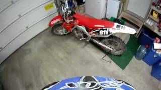 2010 crf250r cold start [upl. by Bensen]