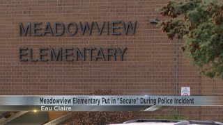 UPDATE Incident near Meadowview Elementary School resolved safely [upl. by Idnaj269]