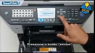 Toner Print  Reset de Cilindro Brother MFC8890DW [upl. by Enelrae]