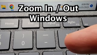 How to Zoom In  Out on Apps Chrome Windows 11  10 PC [upl. by Olivie]