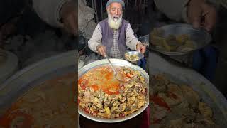 Hard Working Old Man Ojri Salan  Durrani Baba Ojri Salan  Cheapest Food Rs 100  Mardan StreetFood [upl. by Todhunter]