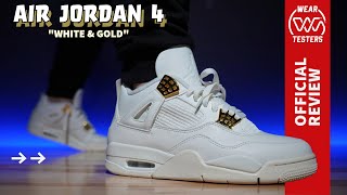 Air Jordan 4 White amp Gold [upl. by Siul]