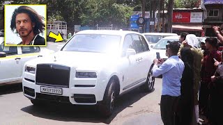 Shahrukh Khan Spotted At Mumbai Airport In His New Rolls Royce Cullinan Worth Rs 695 Crore 🤑 [upl. by Elmore]