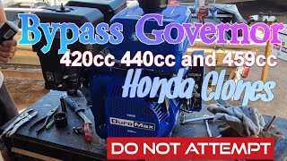 How to Bypass Governor Predator 420cc Duromax 440cc and other Big Block Honda Clones [upl. by Wamsley]