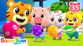 Let’s Play with Balloons 🎈  Best Balloon Song for Kids  Kids Songs amp Nursery Rhymes by BarryTiger [upl. by Reeher]