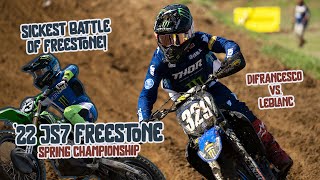 Best Battle of Freestone LeBlanc vs Difrancesco  250 A Moto 3 [upl. by Opiak]