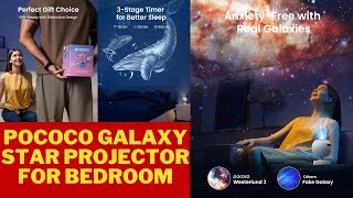 POCOCO Galaxy Star Projector for Bedroom  Home Planetarium Night Light Projector  Smart Gifts [upl. by Leahcimnaj423]