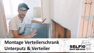 11 Montage Verteilerschrank Unterputz amp Verteiler für die Fußbodenheizung  Selfio baut ein Haus 🏠 [upl. by Einahpad]