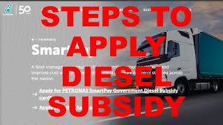 STEPS TO APPLY DIESEL SUBSIDY MALAYSIA 2024 DIESELSUBSIDY FLEETCARD petronas company 申请柴油卡 津贴 [upl. by Moersch557]