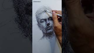 Scribble Drawing scribbling art portraitart sketch sketch pendrawing pencildrawing [upl. by Dimah]