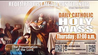 Catholic Holy Mass  2nd February Friday  Feast of the Presentation of the Lord [upl. by Kcirdneked]