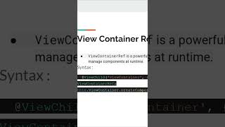 Angular 18 8  How to use View Container Ref to create component on the desired position angular [upl. by Esinek]